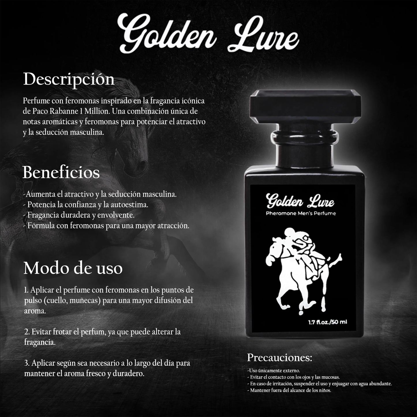 goldenlure50mhombre por 2 mas 1 g rosada